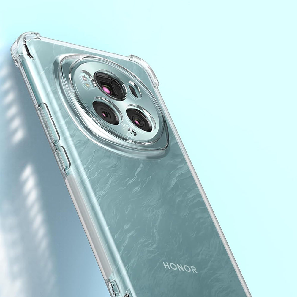 Funda para Honor Magic6 Pro, Techsuit, Antigolpes Transparente, Transparente