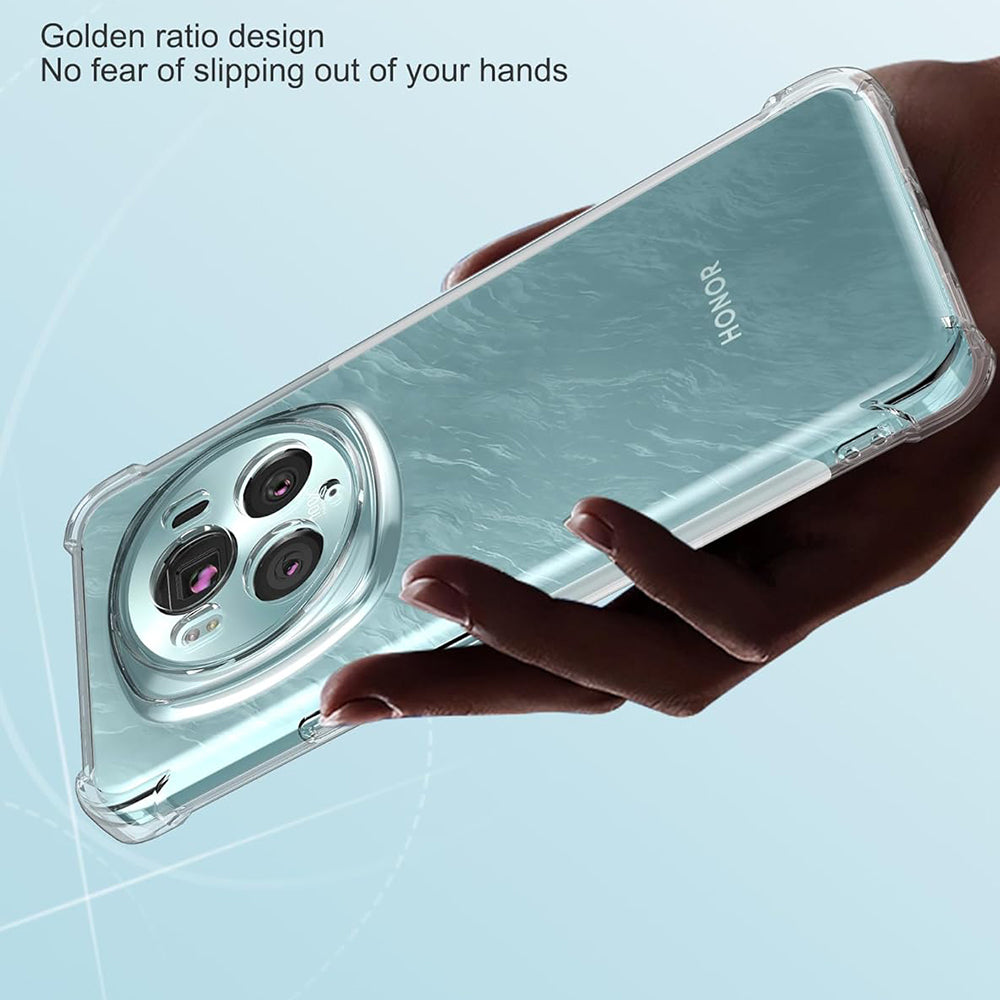 Funda para Honor Magic6 Pro, Techsuit, Antigolpes Transparente, Transparente