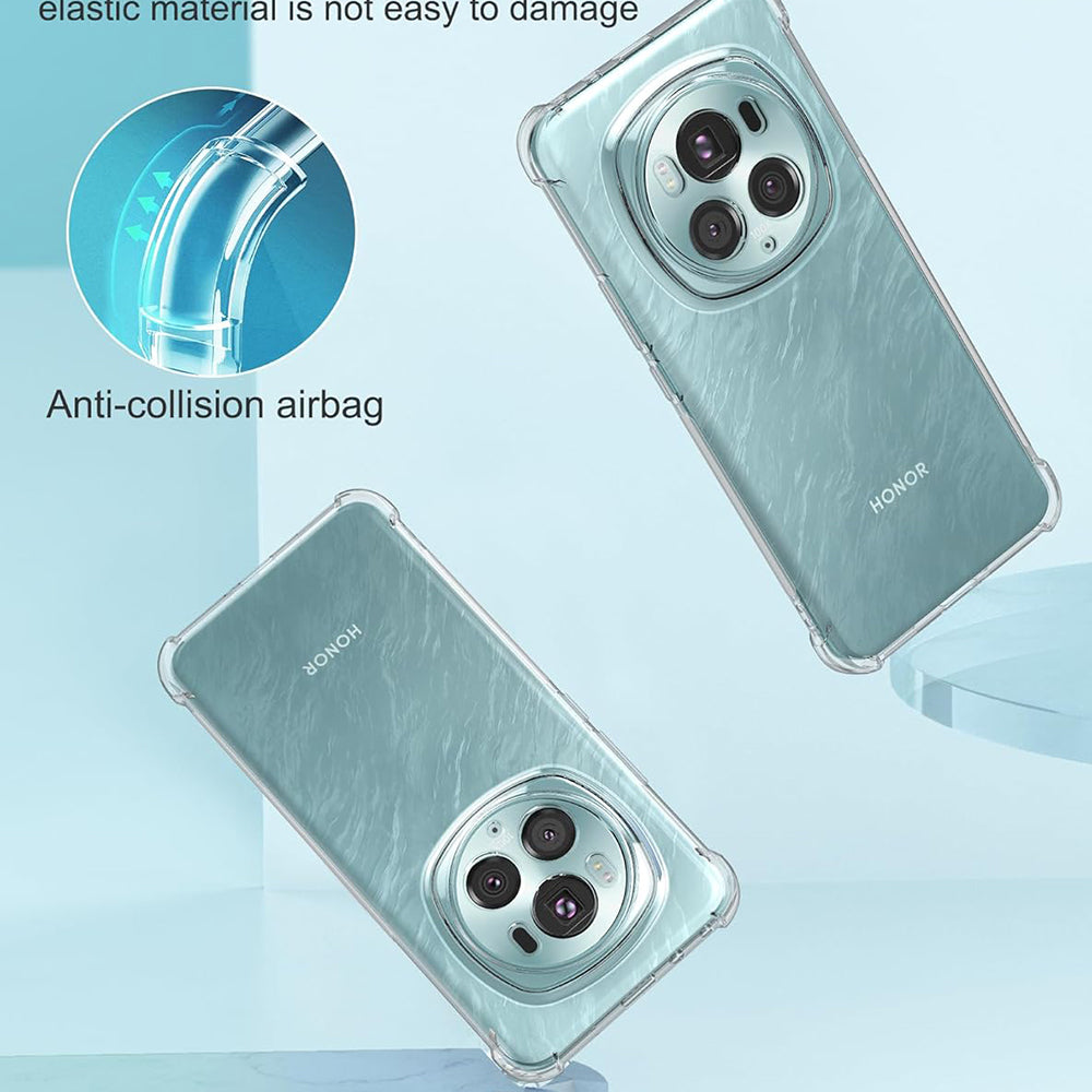 Funda para Honor Magic6 Pro, Techsuit, Antigolpes Transparente, Transparente