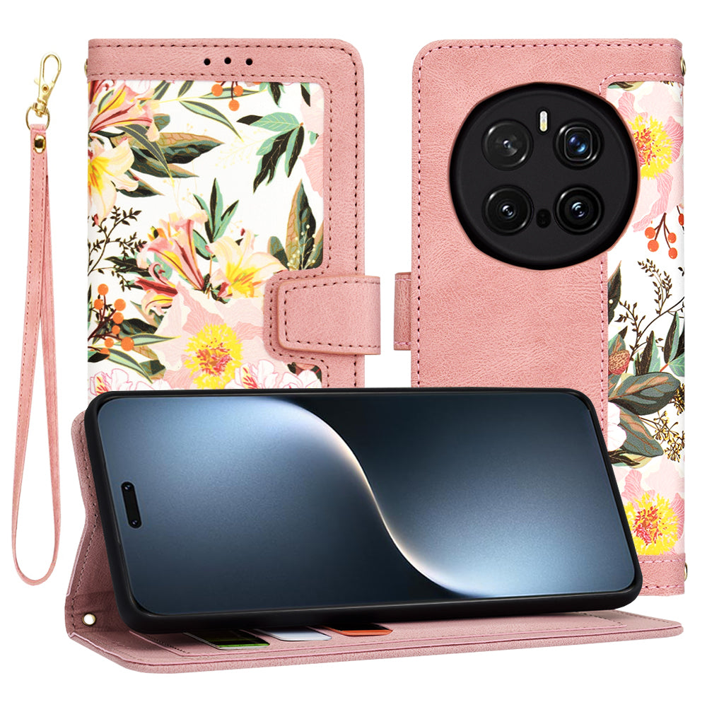 Funda para Honor Magic7 Pro, Techsuit, FlipCraft, Rosa