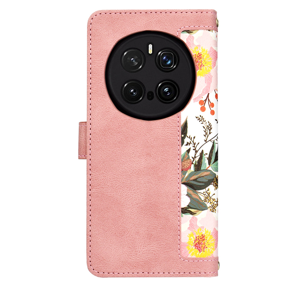 Funda para Honor Magic7 Pro, Techsuit, FlipCraft, Rosa