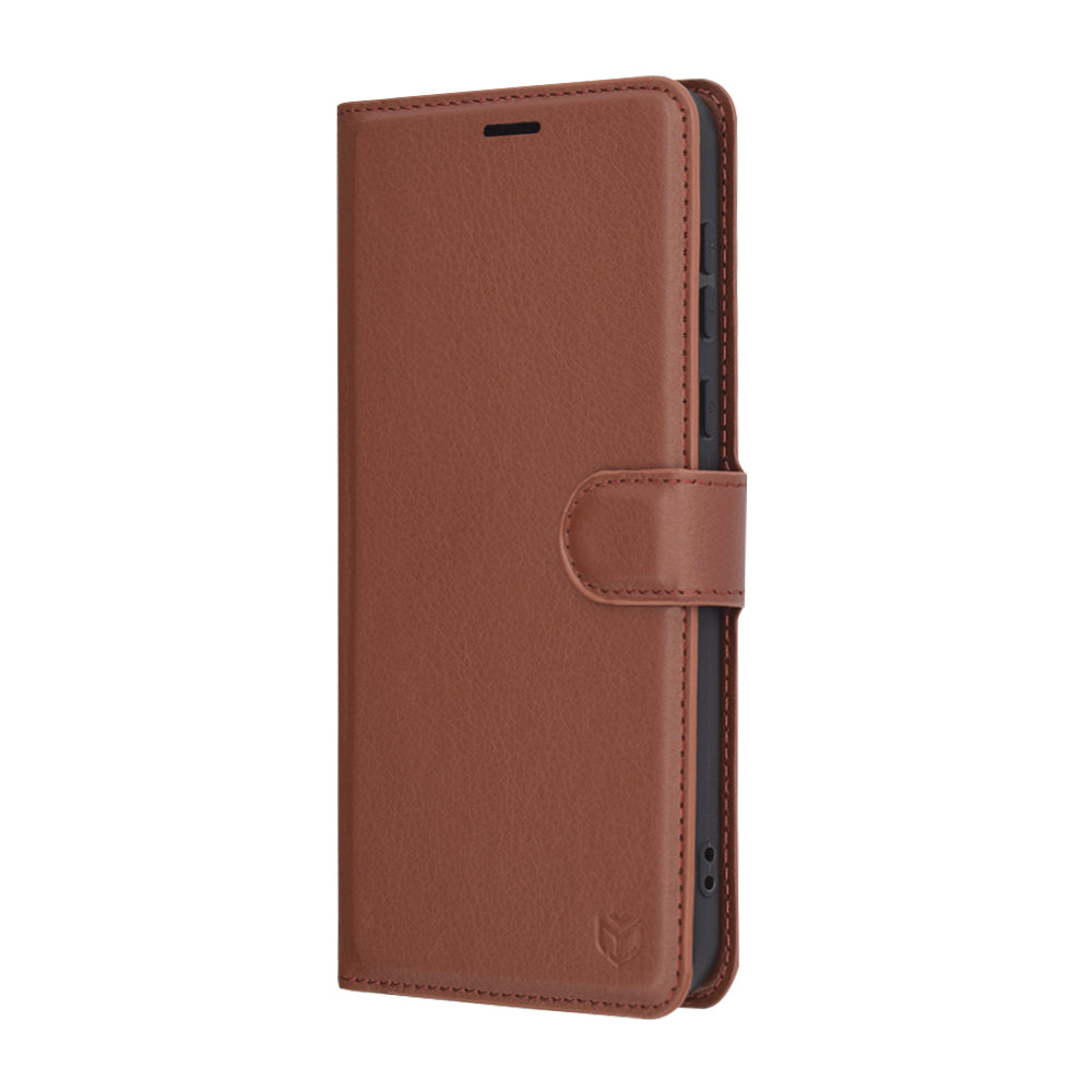 Funda para Honor Magic7 Pro, Techsuit, Leather Folio, Marrón