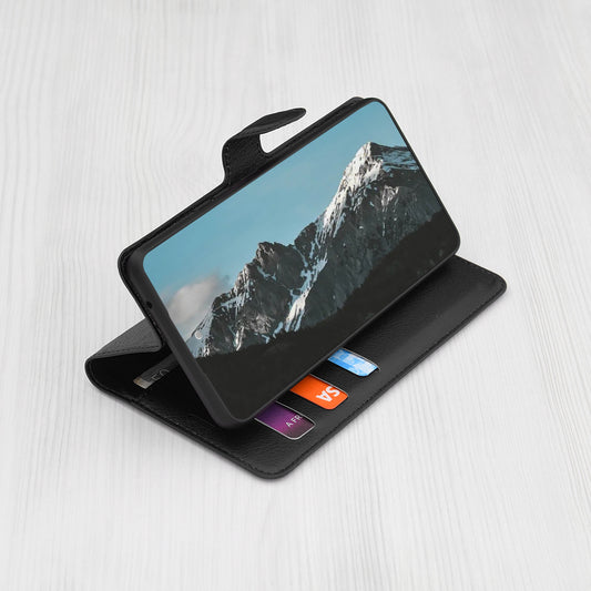 Funda para Honor Magic7 Pro, Techsuit, Leather Folio, Negra