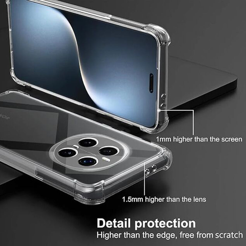 Funda para Honor Magic7 Pro, Techsuit, Antichoque Transparente, Transparente
