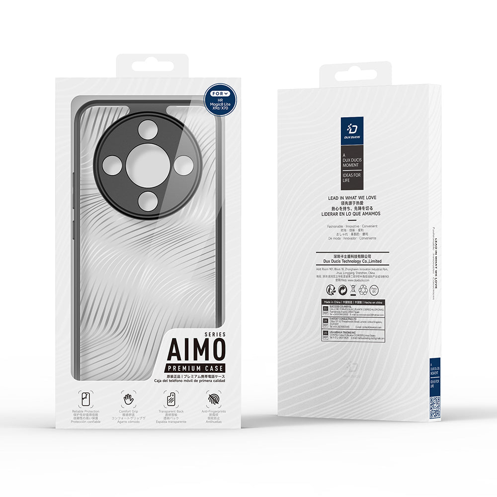 Funda para Honor Magic8 Lite, DUX DUCIS, Aimo, Negra
