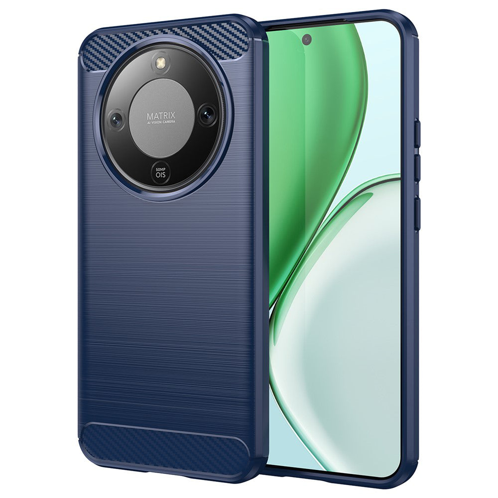 Funda para Honor Magic8 Lite, Techsuit, Carbono, Azul