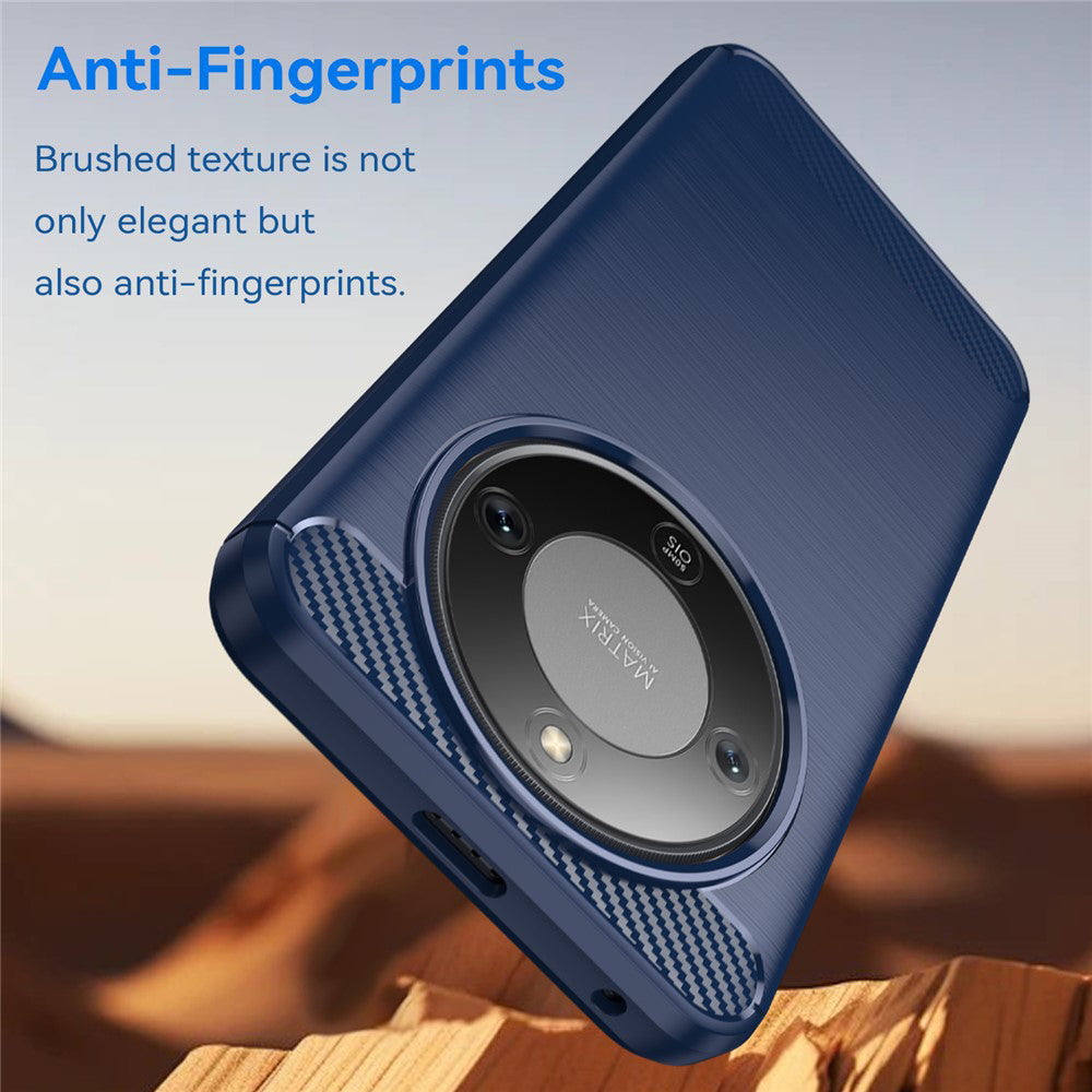 Funda para Honor Magic8 Lite, Techsuit, Carbono, Azul