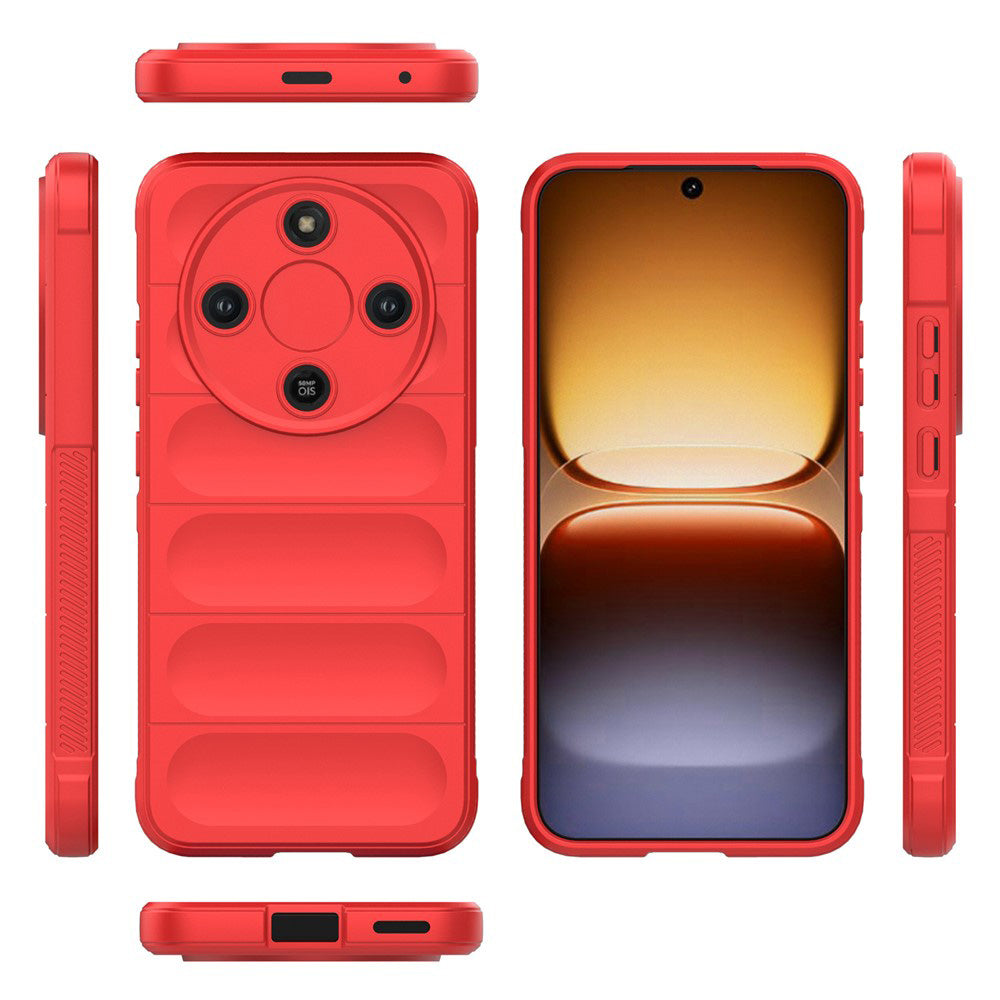 Funda para Honor Magic8 Lite, Techsuit, Magic Shield, Roja