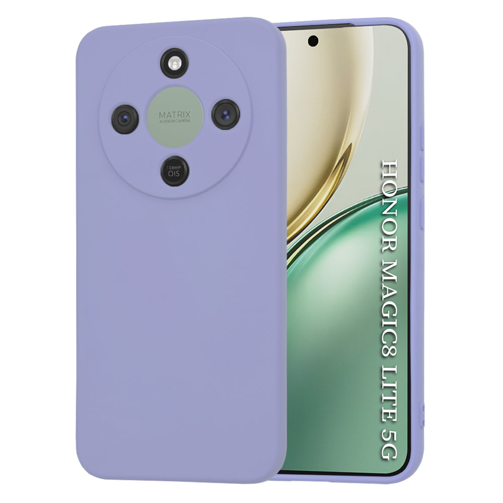 Funda para Honor Magic8 Lite, Techsuit, SoftFlex, Lila Claro