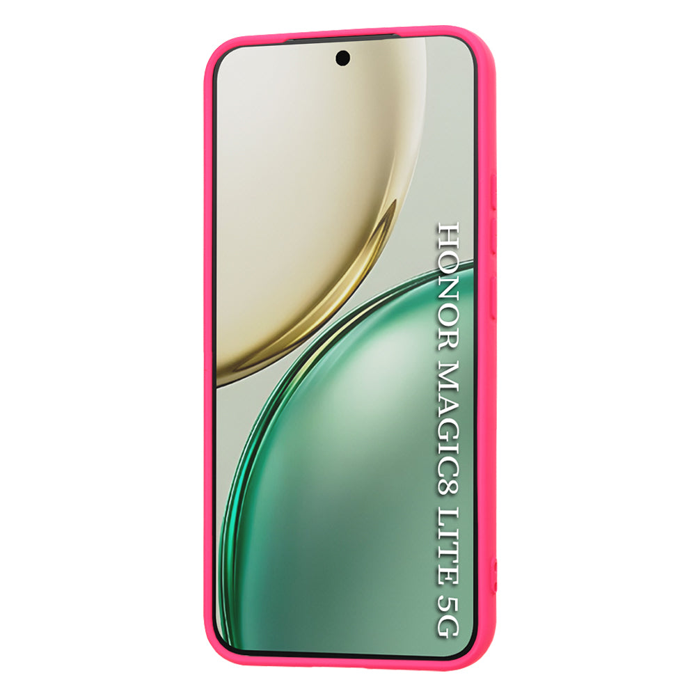 Funda para Honor Magic8 Lite, Techsuit, SoftFlex, Rosa Oscuro