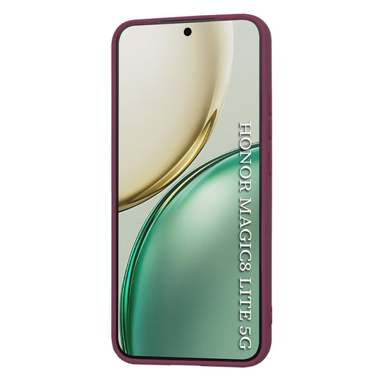 Funda para Honor Magic8 Lite, Techsuit, SoftFlex, Burdeos