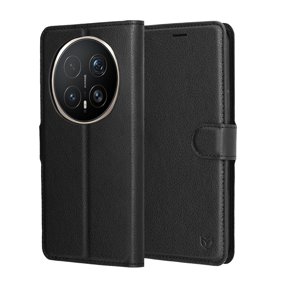 Funda para Honor Magic8 Pro, Techsuit, Leather Folio, Negra