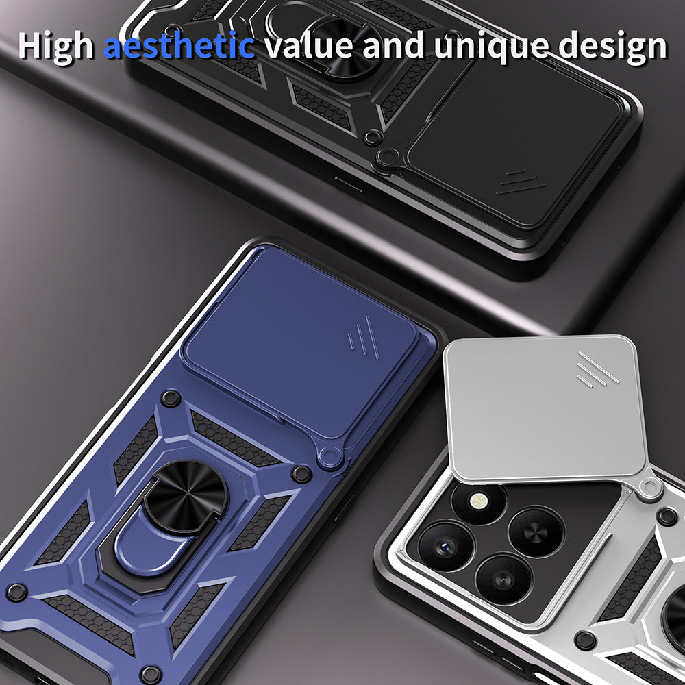 Funda para Honor X5c Plus, Techsuit, CamShield, Dorada