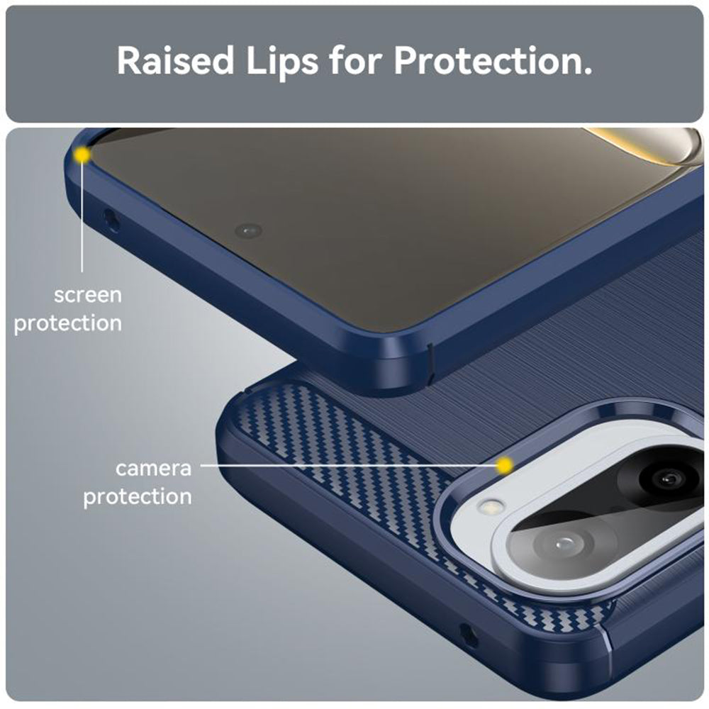Funda para Honor X5c Plus, Techsuit, Carbono, Azul