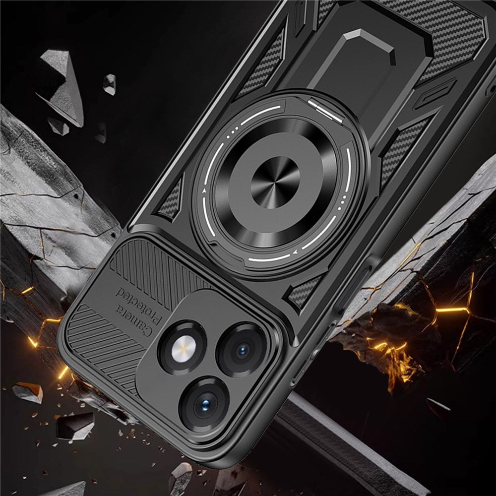Funda para Honor X5c Plus, Techsuit, RuggedCam, Negra