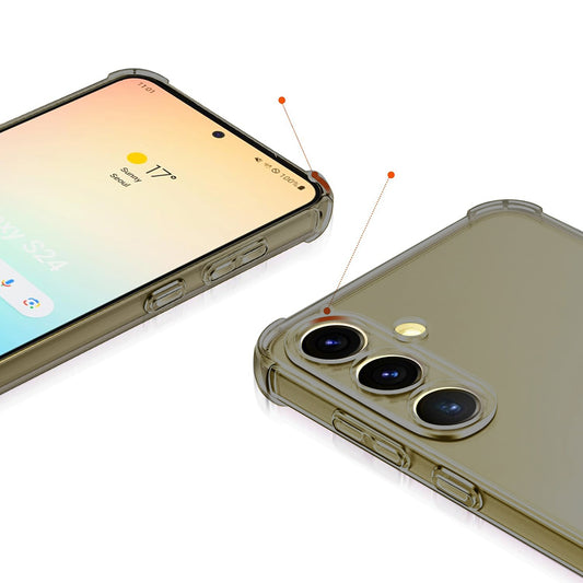 Funda para Honor X5c Plus, Techsuit, Shockproof Clear, Negra