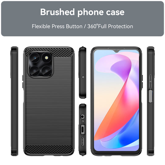 Funda para Honor X6a, Techsuit, Carbono, Negra