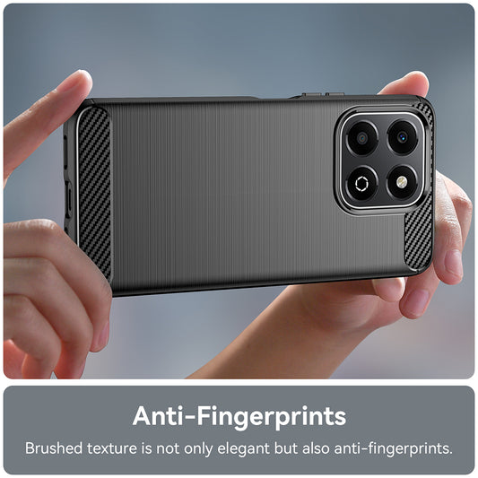 Funda para Honor X6b, Techsuit, Carbono, Negra