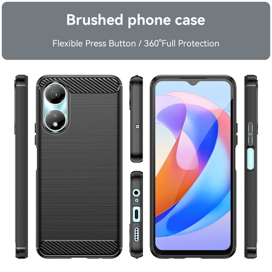 Funda para Honor X7b 5G / 90 Smart / X7b 4G, Techsuit, Carbono, Negra
