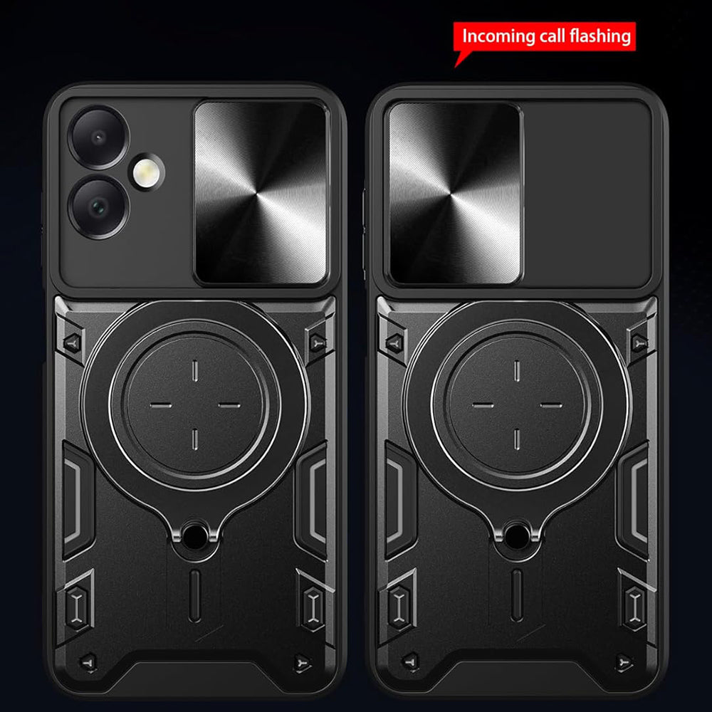 Funda para Honor X7c / 200 Smart, Techsuit, CamGuard Pro, Negra