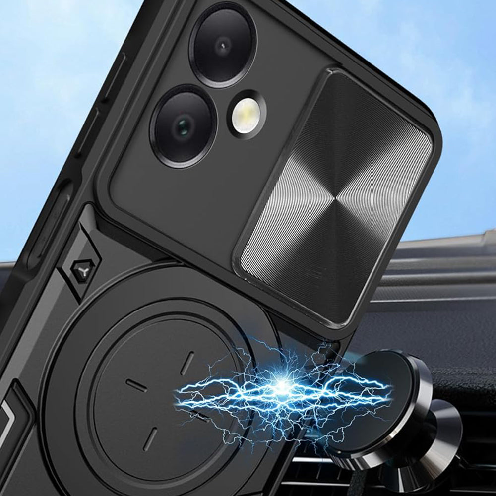 Funda para Honor X7c / 200 Smart, Techsuit, CamGuard Pro, Negra