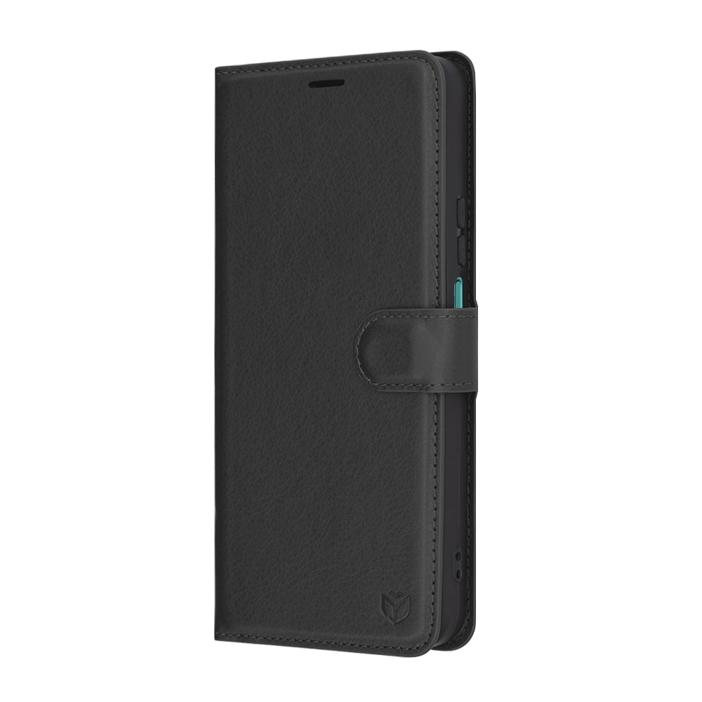 Funda para Honor X7c / 200 Smart, Techsuit, Leather Folio, Negra