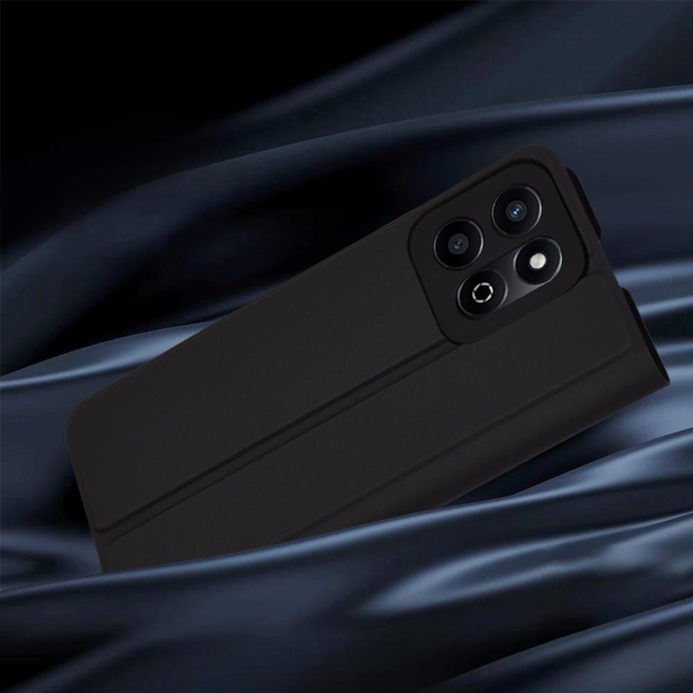 Funda para Honor X7c / 200 Smart, Techsuit, Magskin Book, Negra