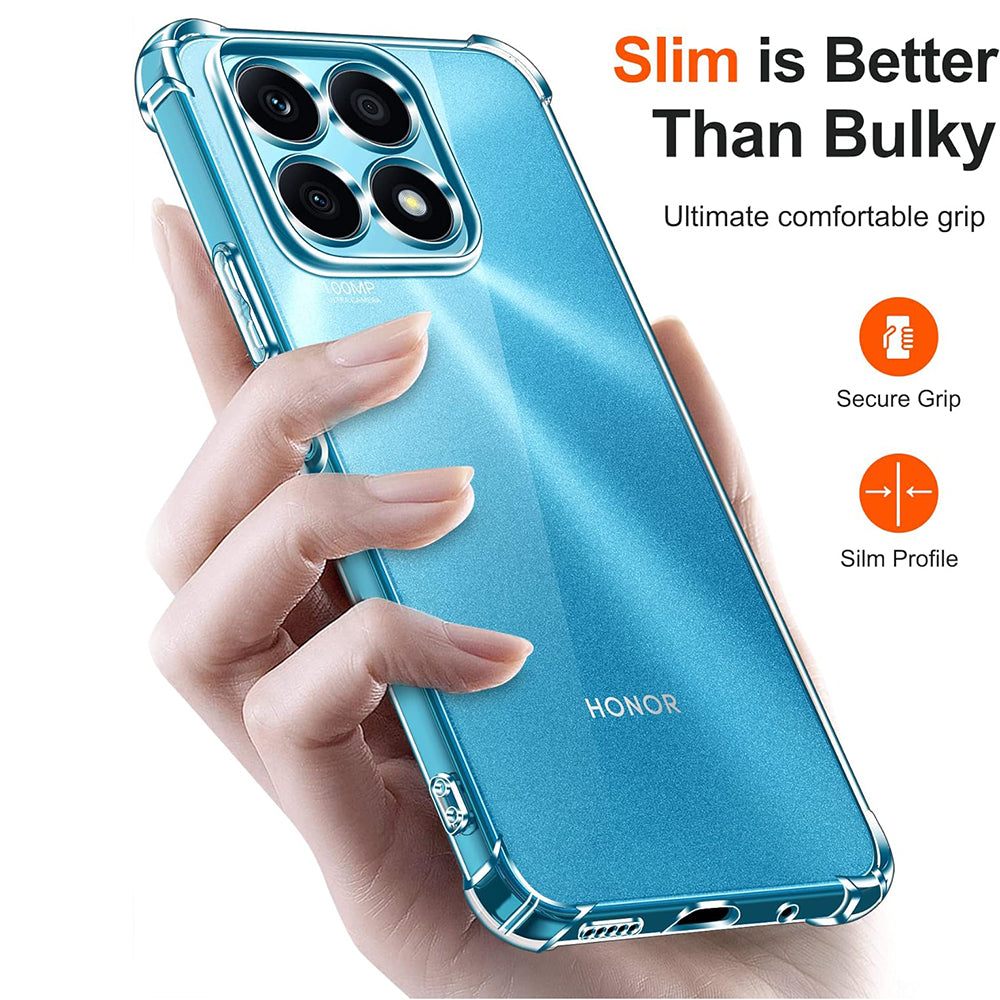 Funda para Honor X8a, Techsuit, Antigolpes Transparente, Transparente