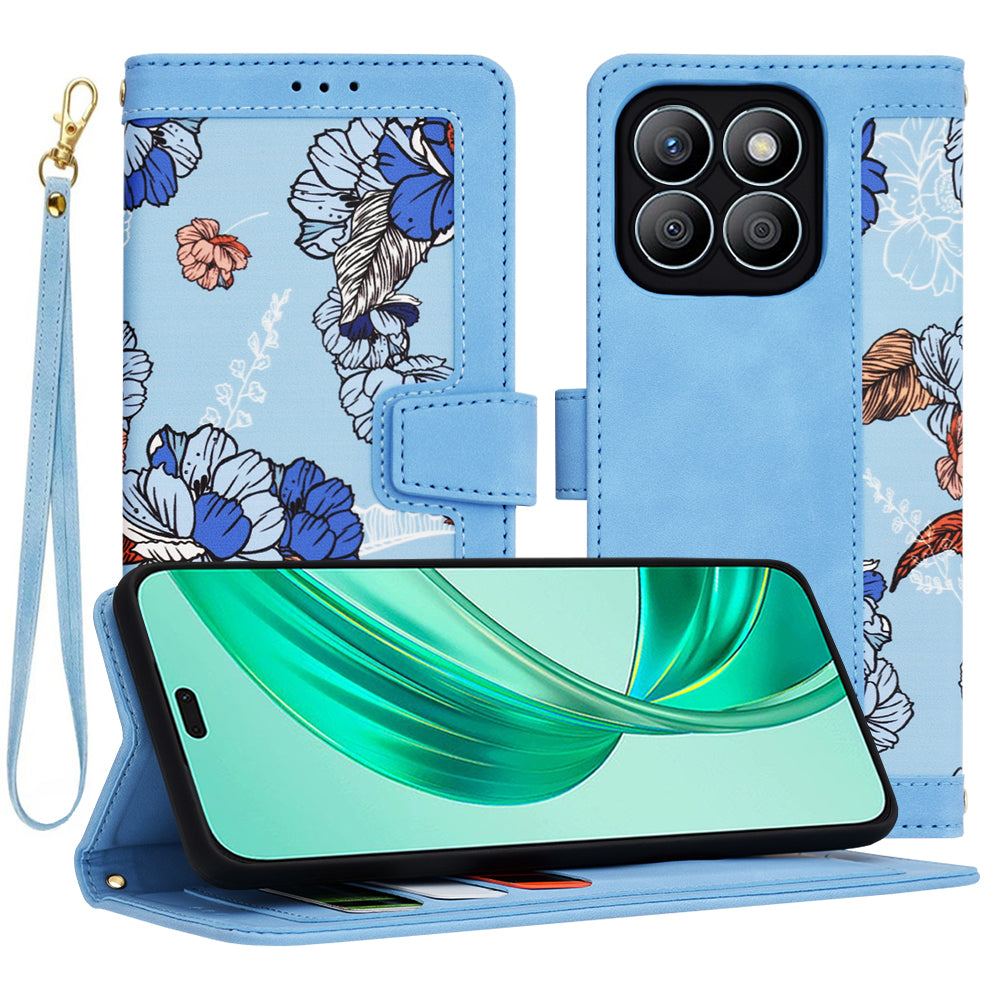 Funda para Honor X8b, Techsuit, FlipCraft, Azul
