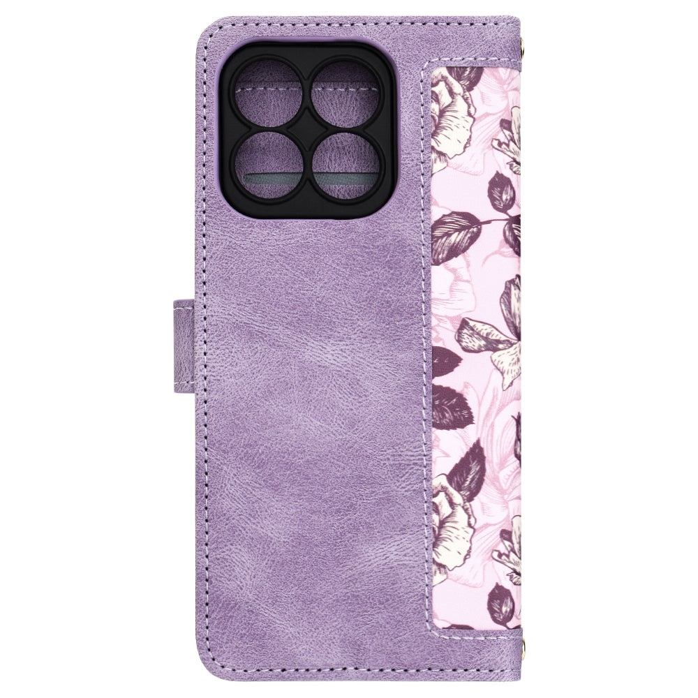 Funda para Honor X8b, Techsuit, FlipCraft, Morado