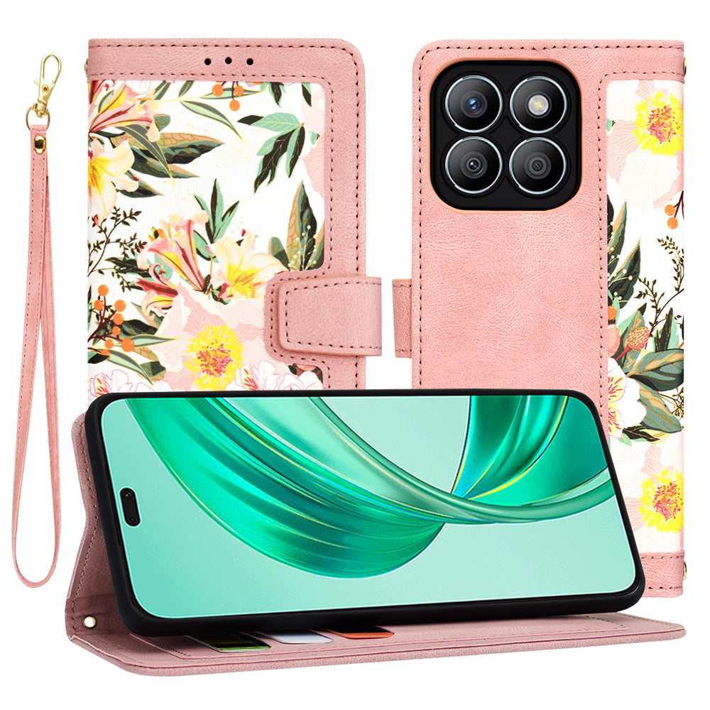 Funda para Honor X8b, Techsuit, FlipCraft, Rosa