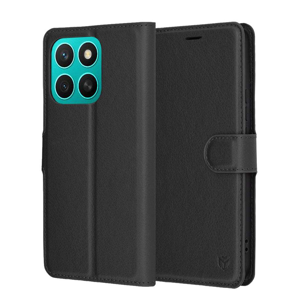 Funda para Honor X8c, Techsuit, Leather Folio, Negra
