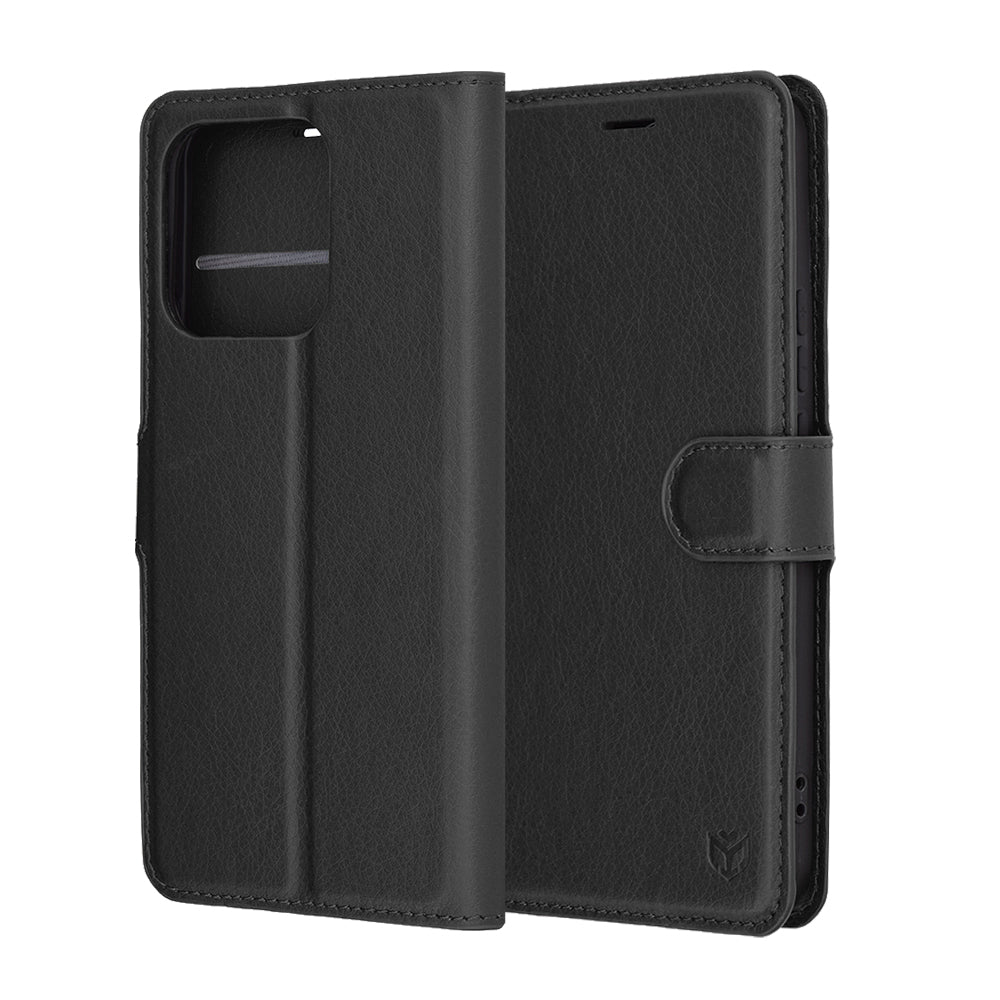 Funda para Honor X8c, Techsuit, Leather Folio, Negra