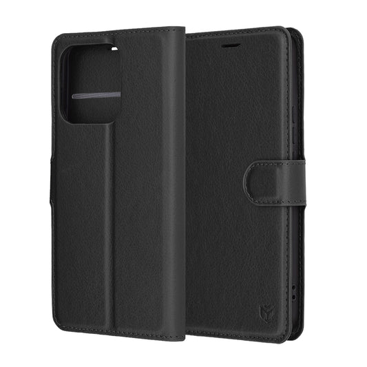 Funda para Honor X8c, Techsuit, Leather Folio, Negra