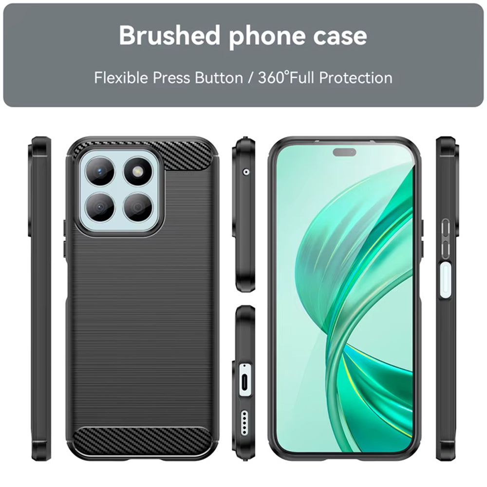 Funda para Honor X8c, Techsuit, Carbono, Azul