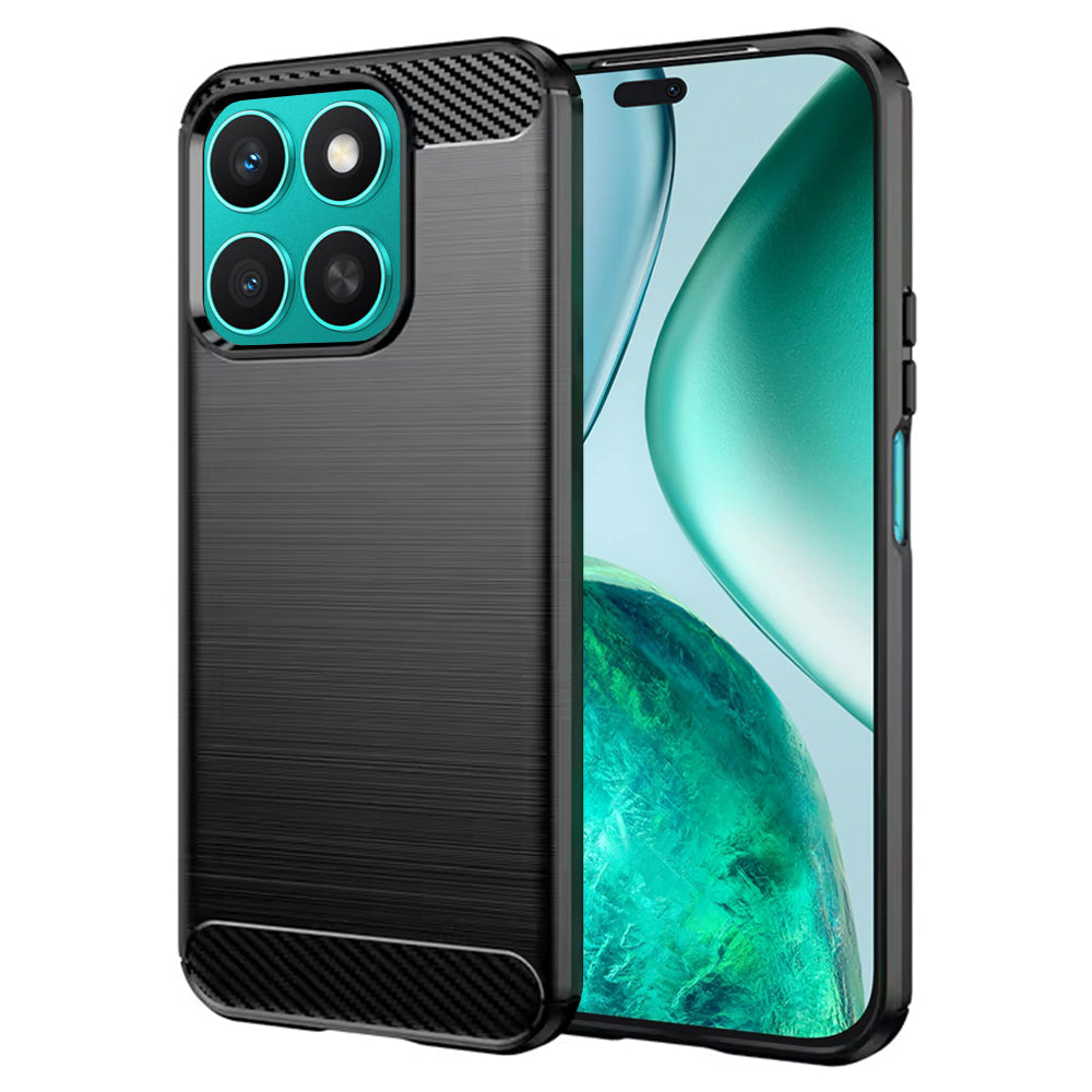 Funda para Honor X8c, Techsuit, Carbono, Negra