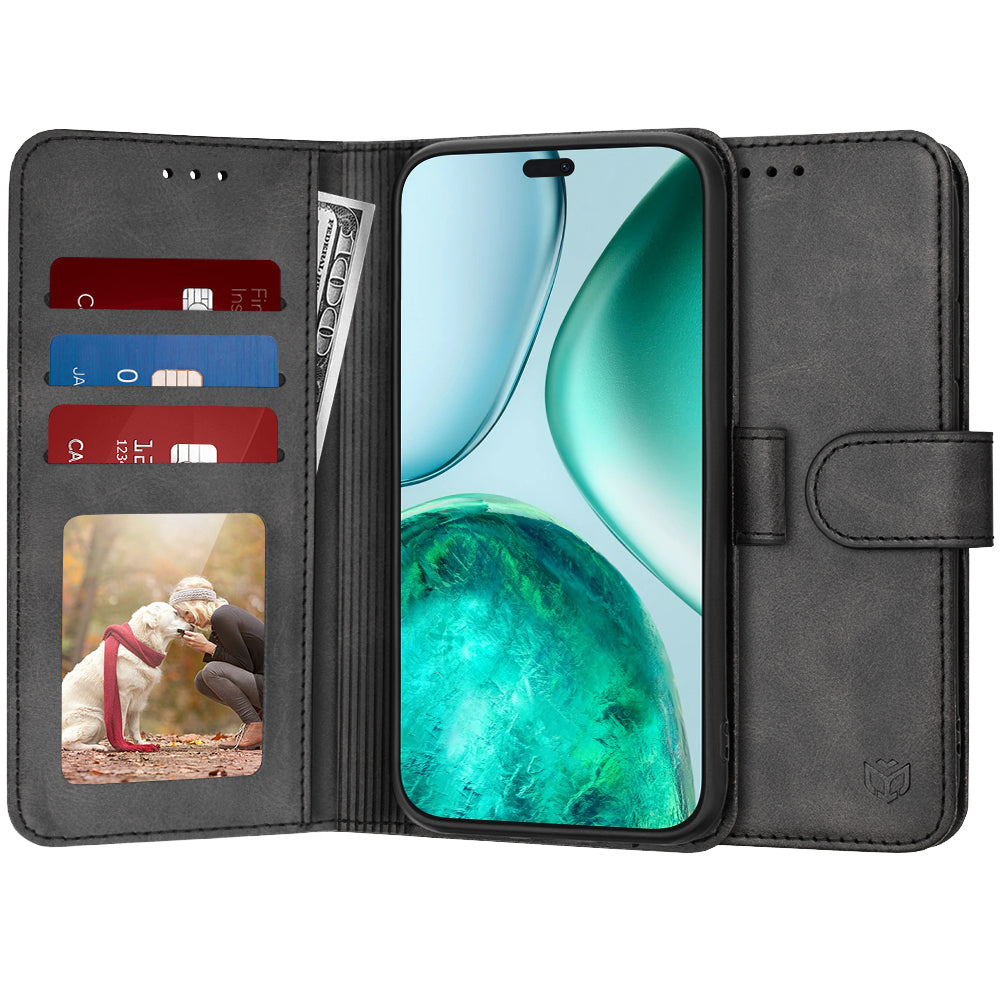 Funda para Honor X8c, Techsuit, Diary Book, Negra