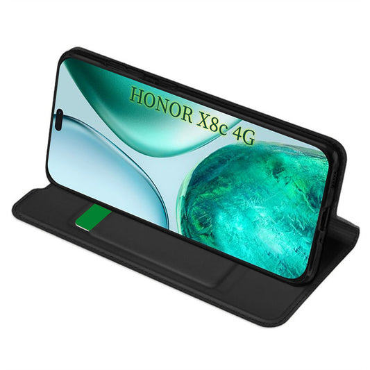 Funda para Honor X8c, Techsuit, Magskin Book, Negra