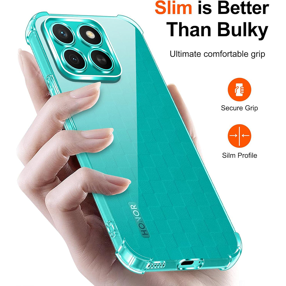 Funda para Honor X8c, Techsuit, Antigolpes Transparente, Transparente