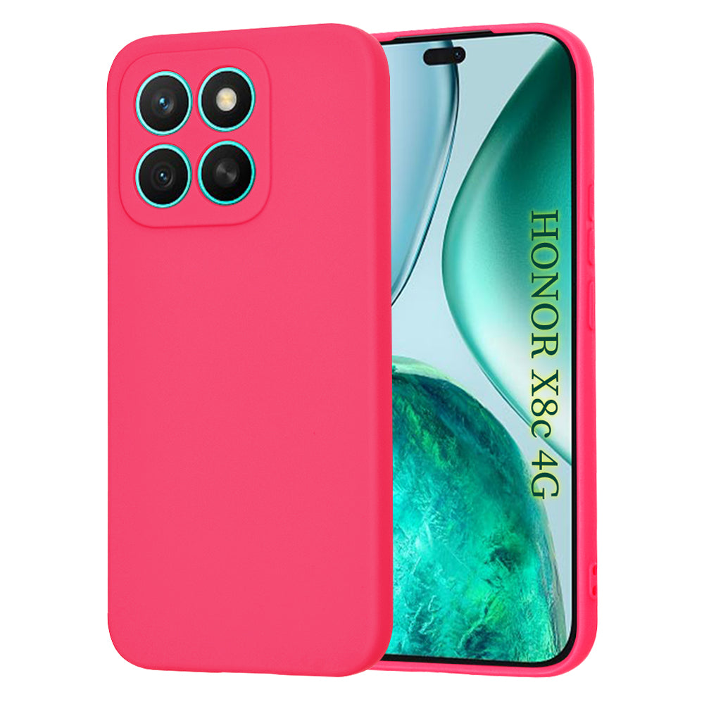 Funda para Honor X8c, Techsuit, SoftFlex, Rosa Oscuro