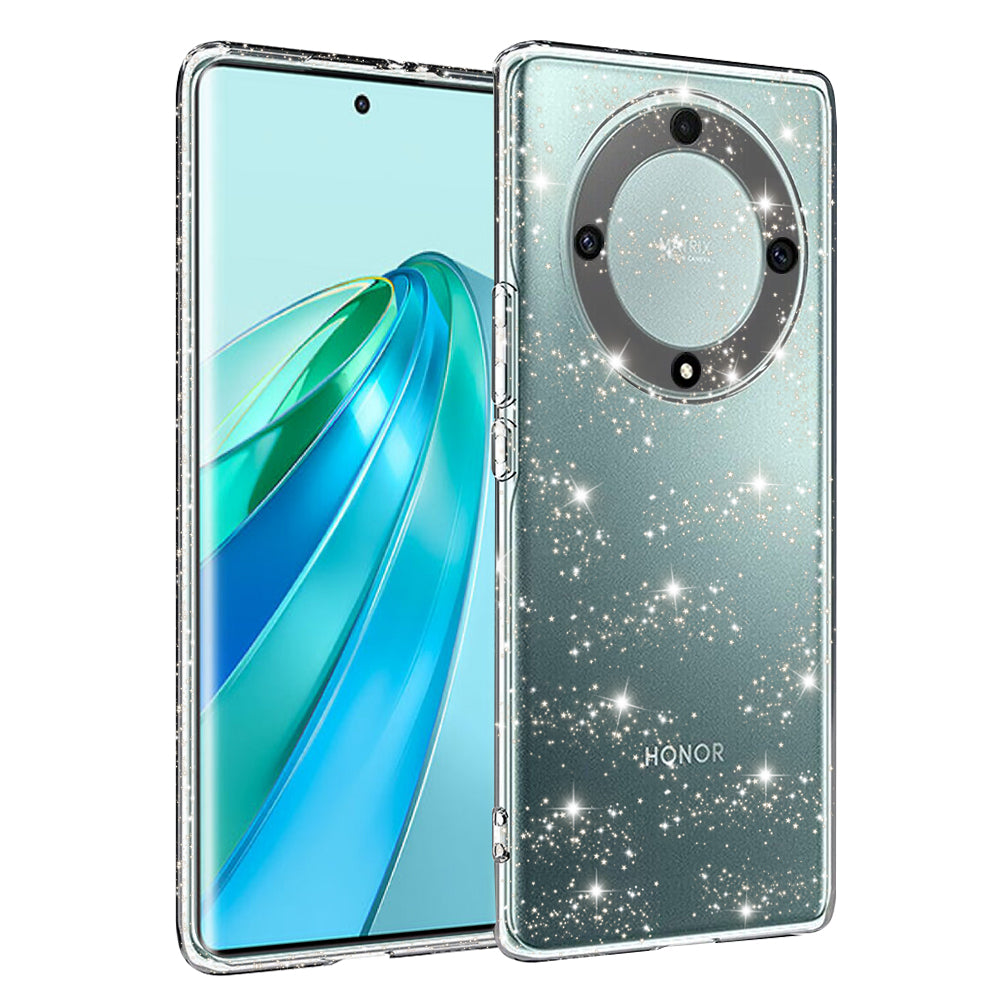 Funda para Honor X9a, Techsuit, SparkleSkin, Transparente