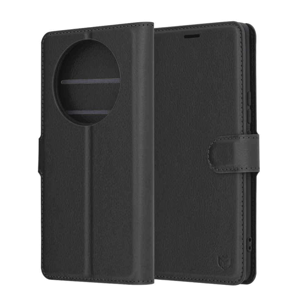 Funda para Honor X9c / Magic7 Lite, Techsuit, Folio de cuero, Negra