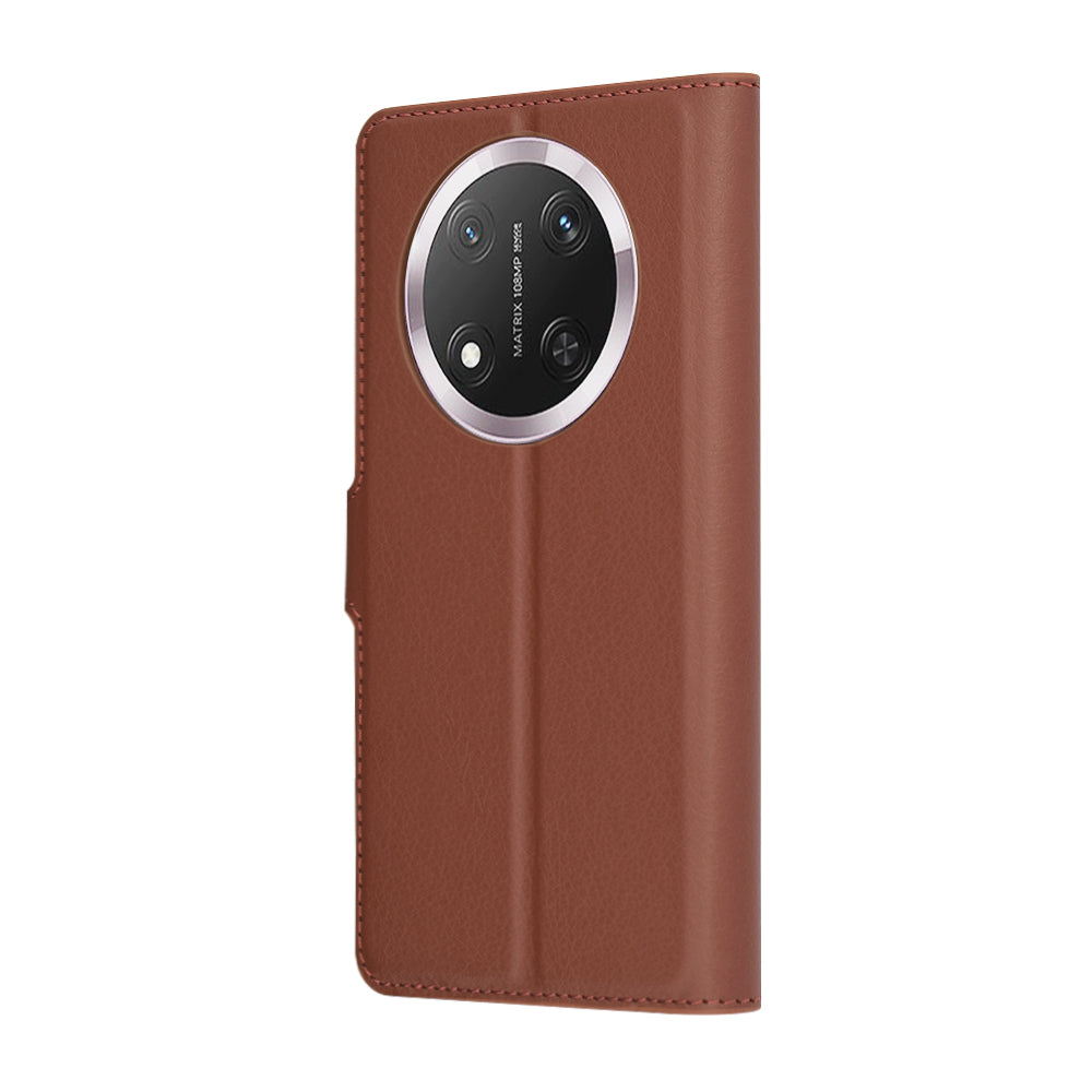 Funda para Honor X9c / Magic7 Lite, Techsuit, Folio de cuero, Marrón
