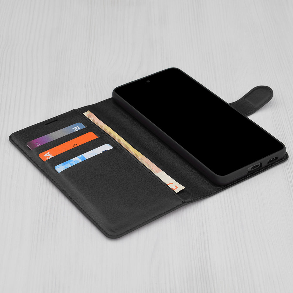 Funda para Honor X9c / Magic7 Lite, Techsuit, Folio de cuero, Negra
