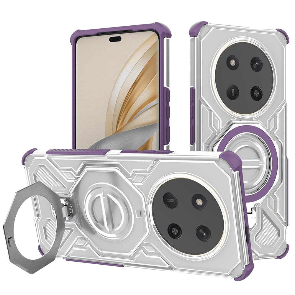Funda para Honor X9c / Magic7 Lite, Techsuit, Carbon Shield Pro, Morado