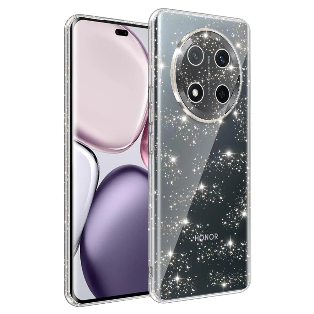 Funda para Honor X9c / Magic7 Lite, Techsuit, SparkleSkin, Transparente
