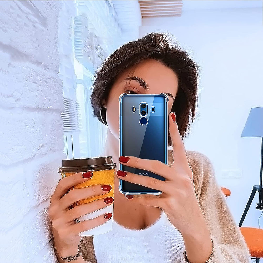 Funda para Huawei Mate 10 Pro, Techsuit, Antigolpes Transparente, Transparente