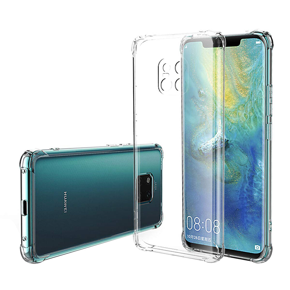 Funda para Huawei Mate 20 Pro, Techsuit, Antigolpes Transparente, Transparente