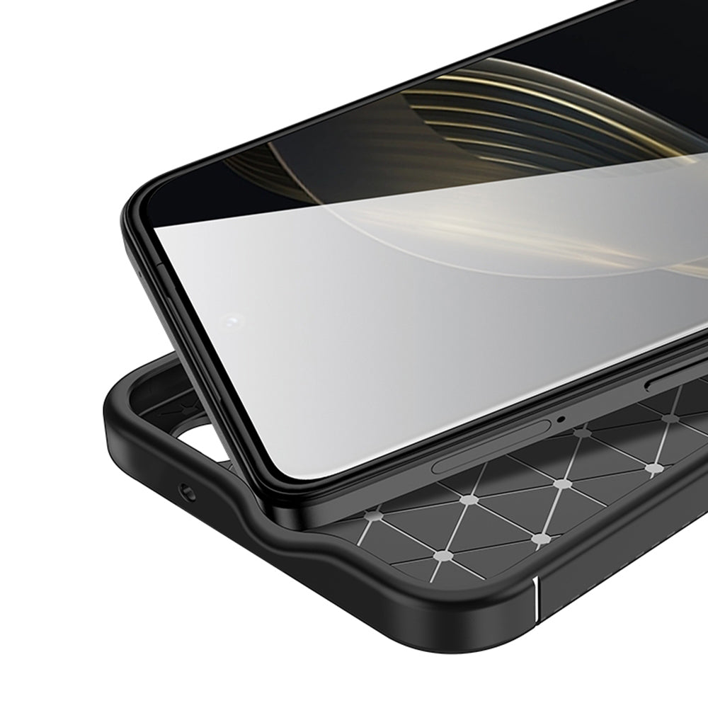 Funda para Huawei nova 12s / nova 11, Techsuit, Fibra de Carbon, Negra
