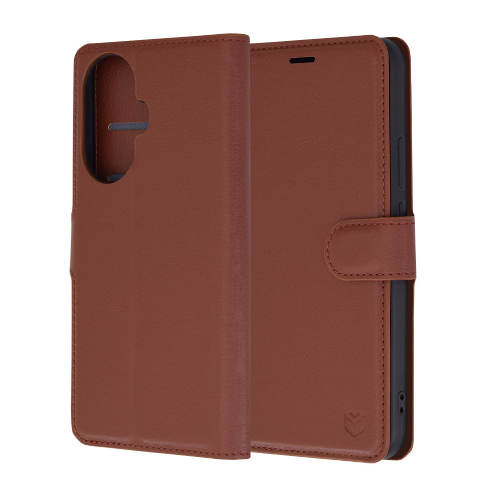 Funda para Huawei nova 12s / nova 11, Techsuit, Leather Folio, Marrón
